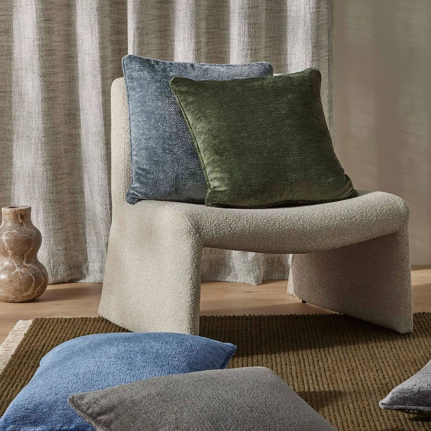 Weave Home Tempo Cushion - Forest | 50 x 50cm gallery detail image