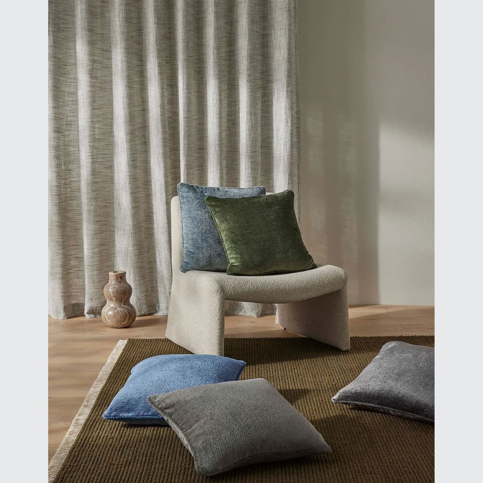 Weave Home Tempo Cushion - Forest | 50 x 50cm gallery detail image