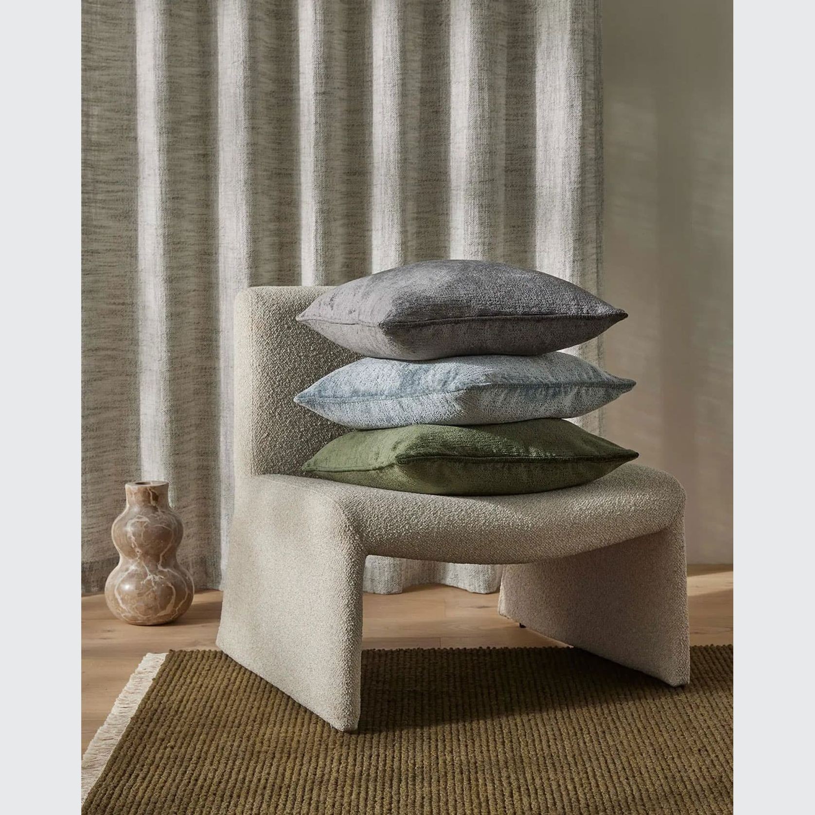 Weave Home Tempo Cushion - Forest | 50 x 50cm gallery detail image