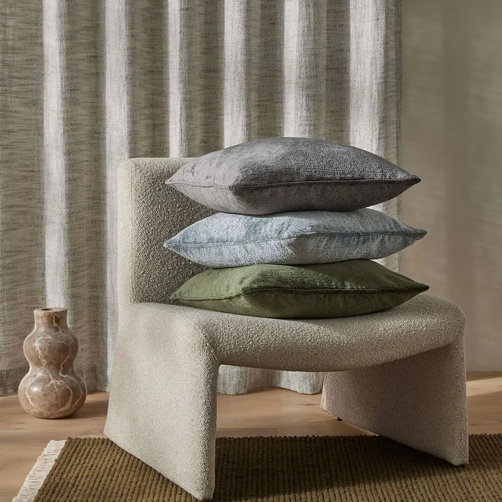 Weave Home Tempo Cushion - Forest | 50 x 50cm gallery detail image