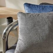 Weave Home Tempo Cushion - Steel | 50 x 50cm gallery detail image