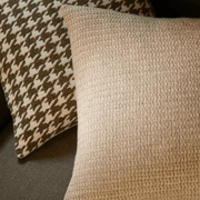 Weave Home Giovanni Cushion - Cocoa | Bouclé Houndstooth gallery detail image