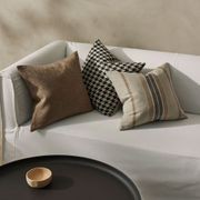 Weave Home Giovanni Cushion - Midnight | Bouclé Houndstooth gallery detail image