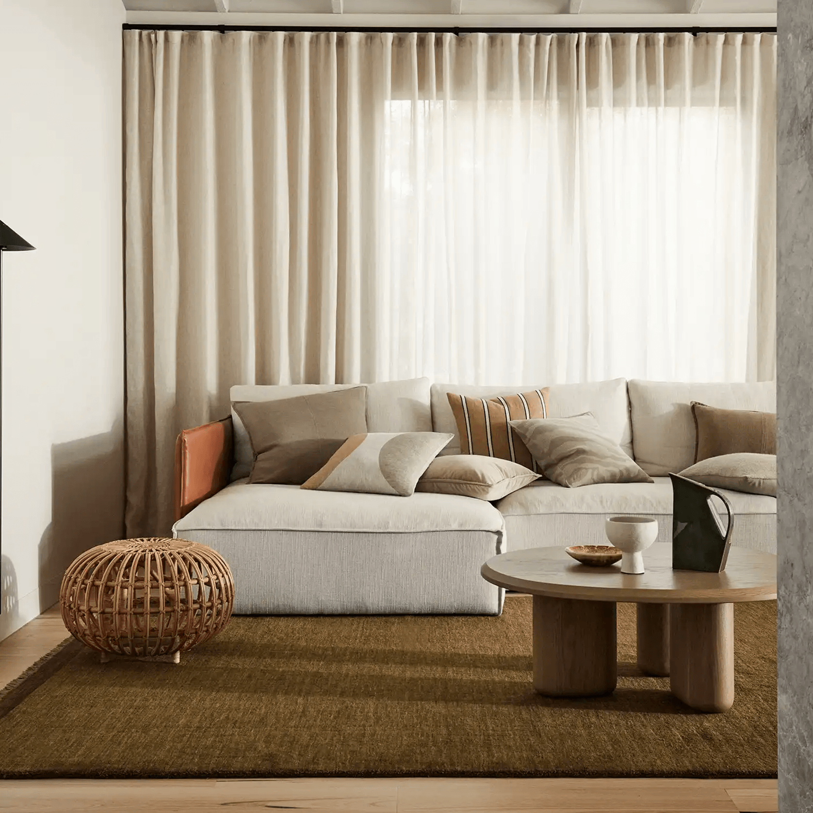 Weave Home Silvio Floor Rug - Oakmoss | NZ Wool | Two Sizes gallery detail image