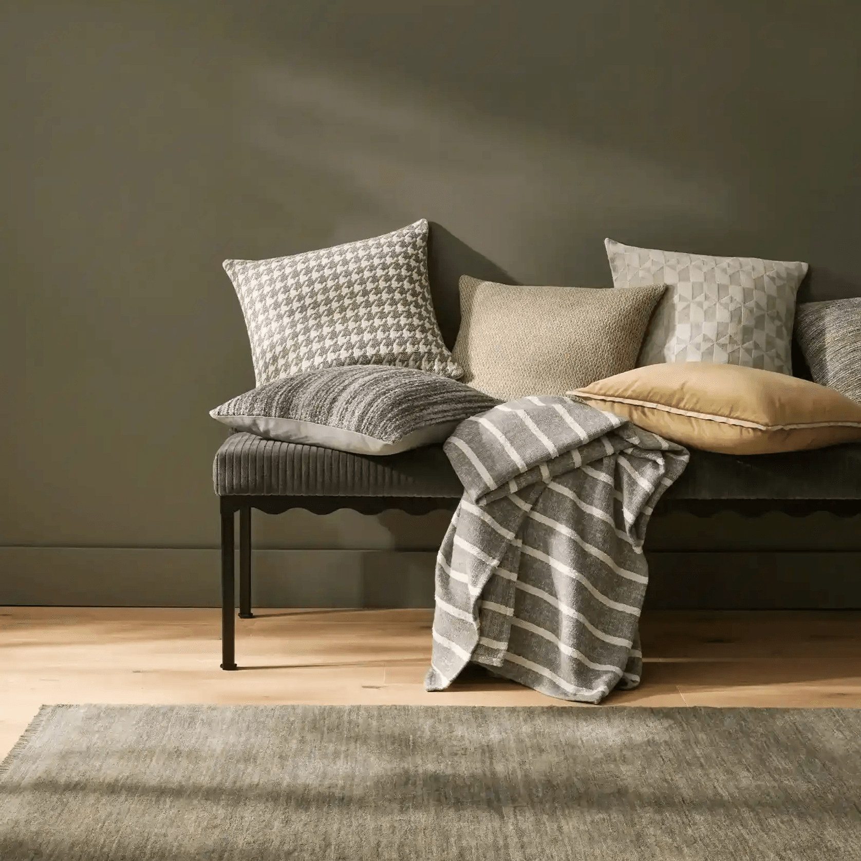 Weave Home Piazza Throw Blanket - Mineral gallery detail image