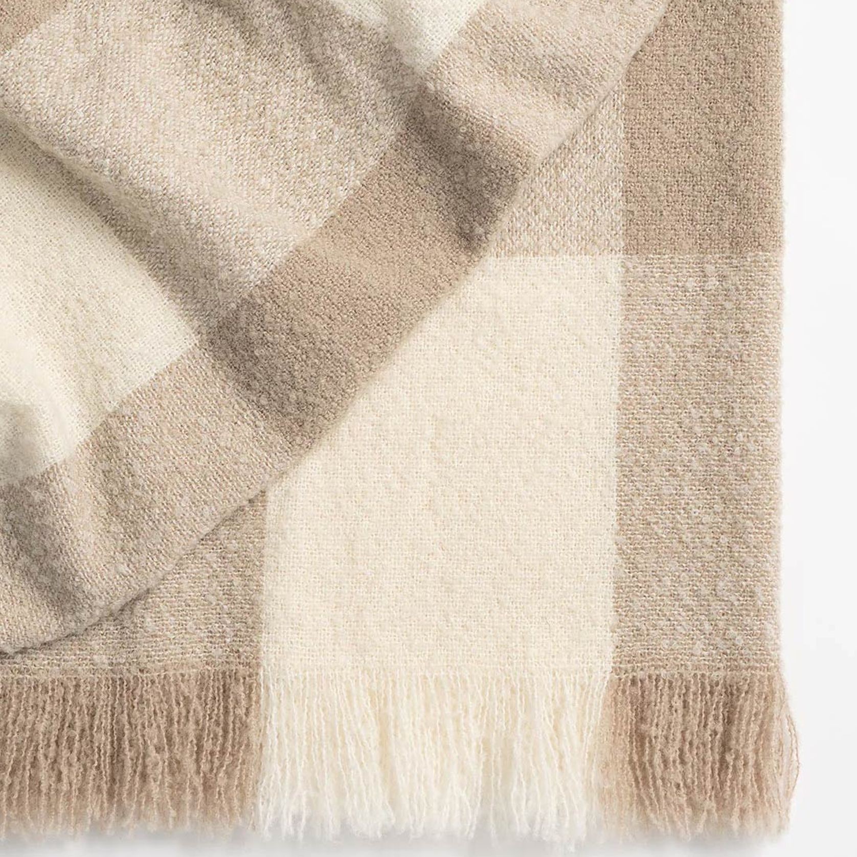 Weave Home Havelock Throw Blanket - Natural | NZ Made gallery detail image