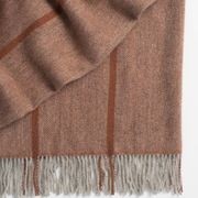 Weave Home Mosgiel Wool Throw Blanket - Earth | Large Size gallery detail image
