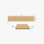 White Oak Veneer T&G Wall Panel UV-Coated A/BB gallery detail image