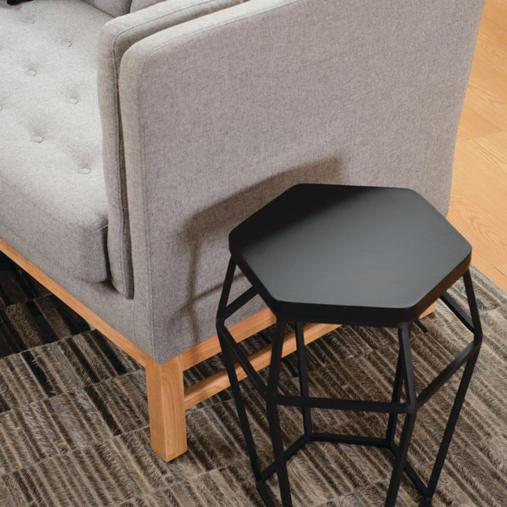 FORD Side Table/Stool - Black gallery detail image