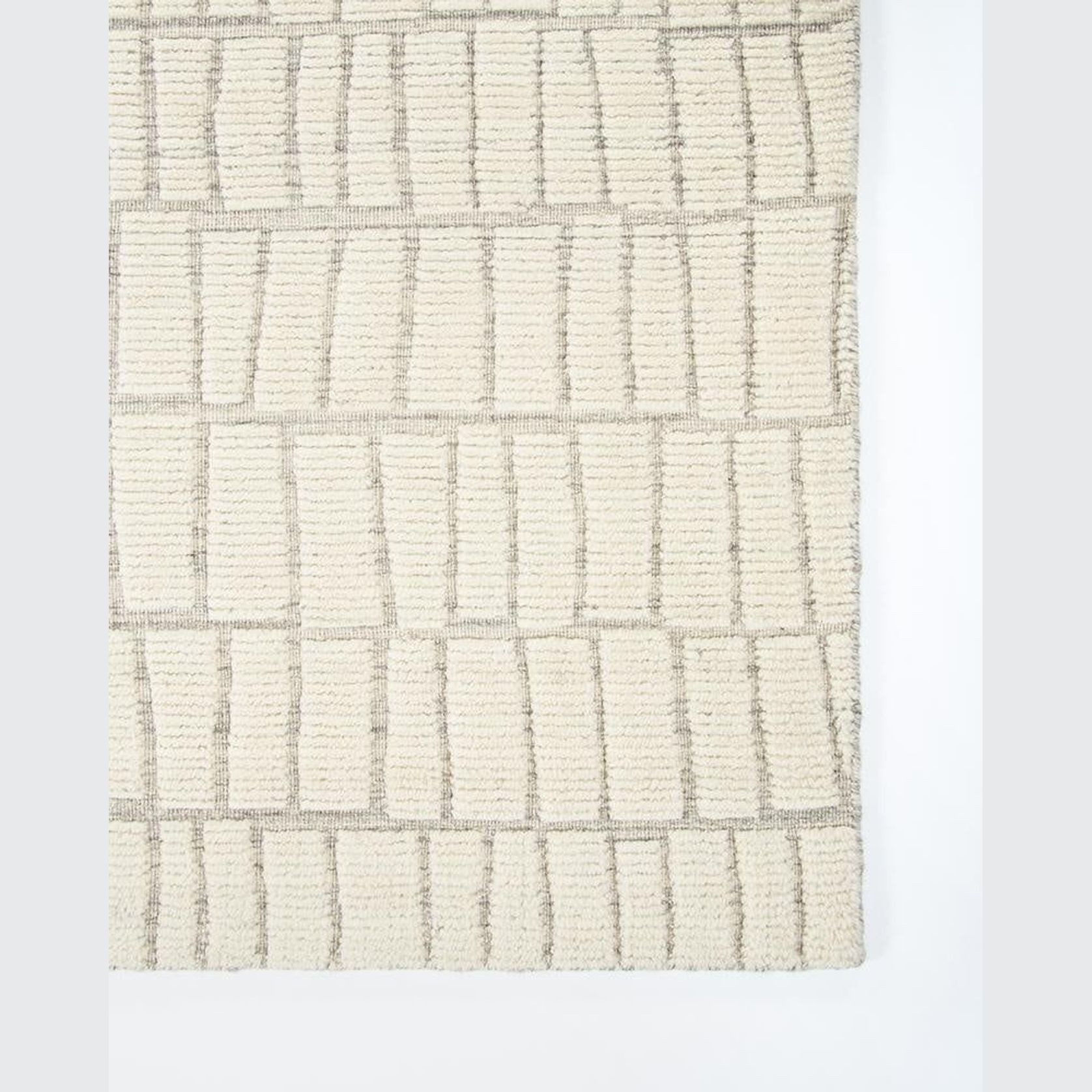 Baya Safi 100% Wool Floor Rug - Ecru gallery detail image