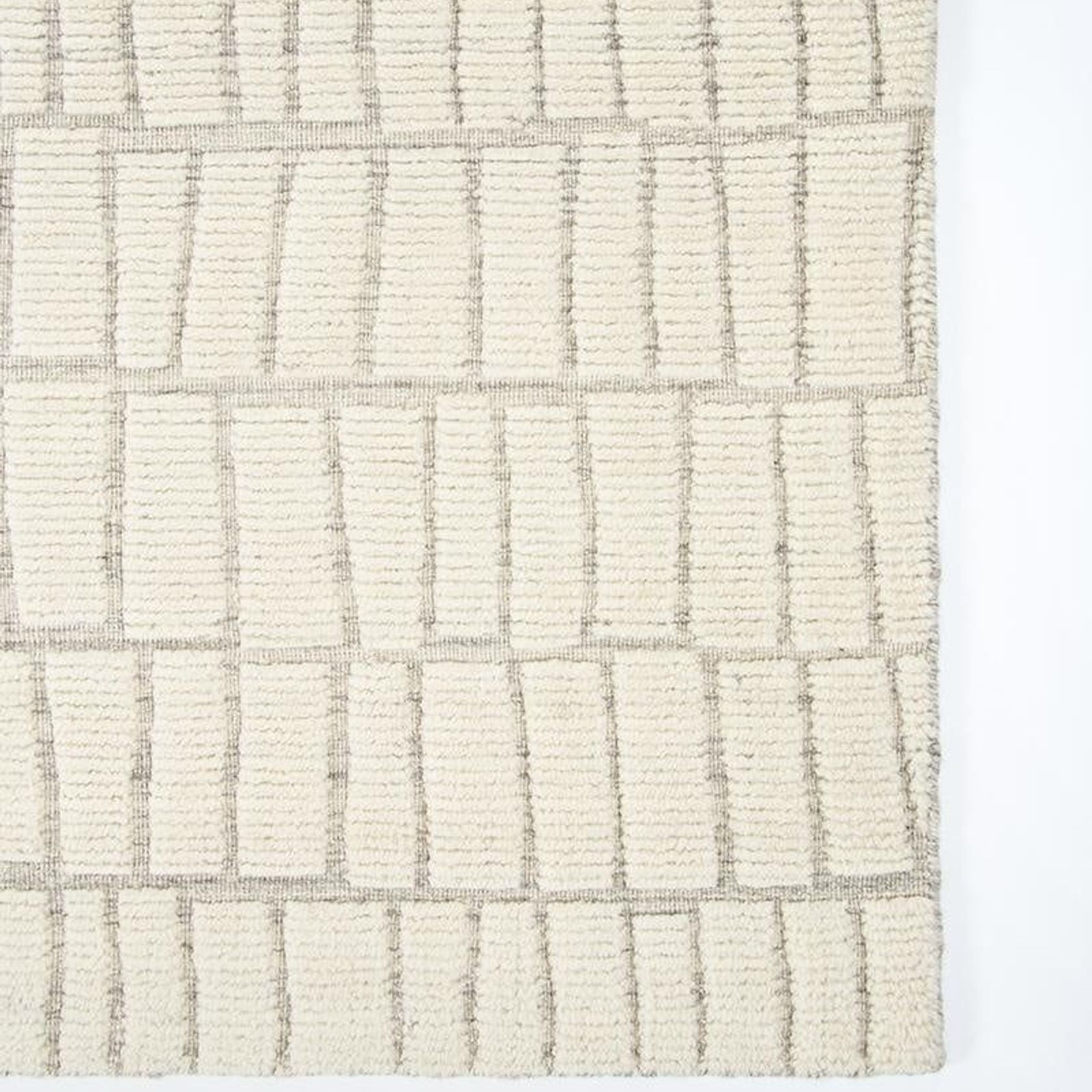 Baya Safi 100% Wool Floor Rug - Ecru gallery detail image