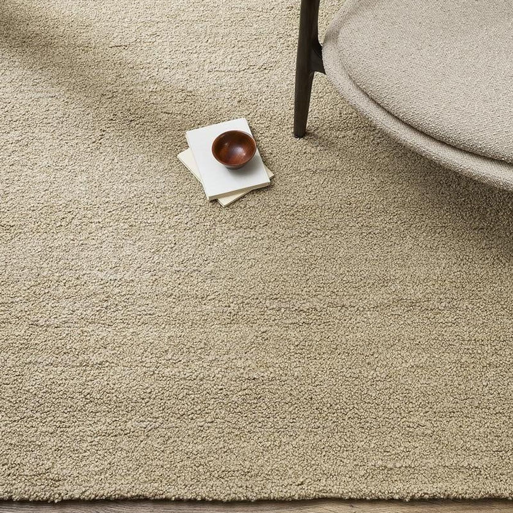Baya Dorset NZ Wool Floor Rug - Biscuit gallery detail image