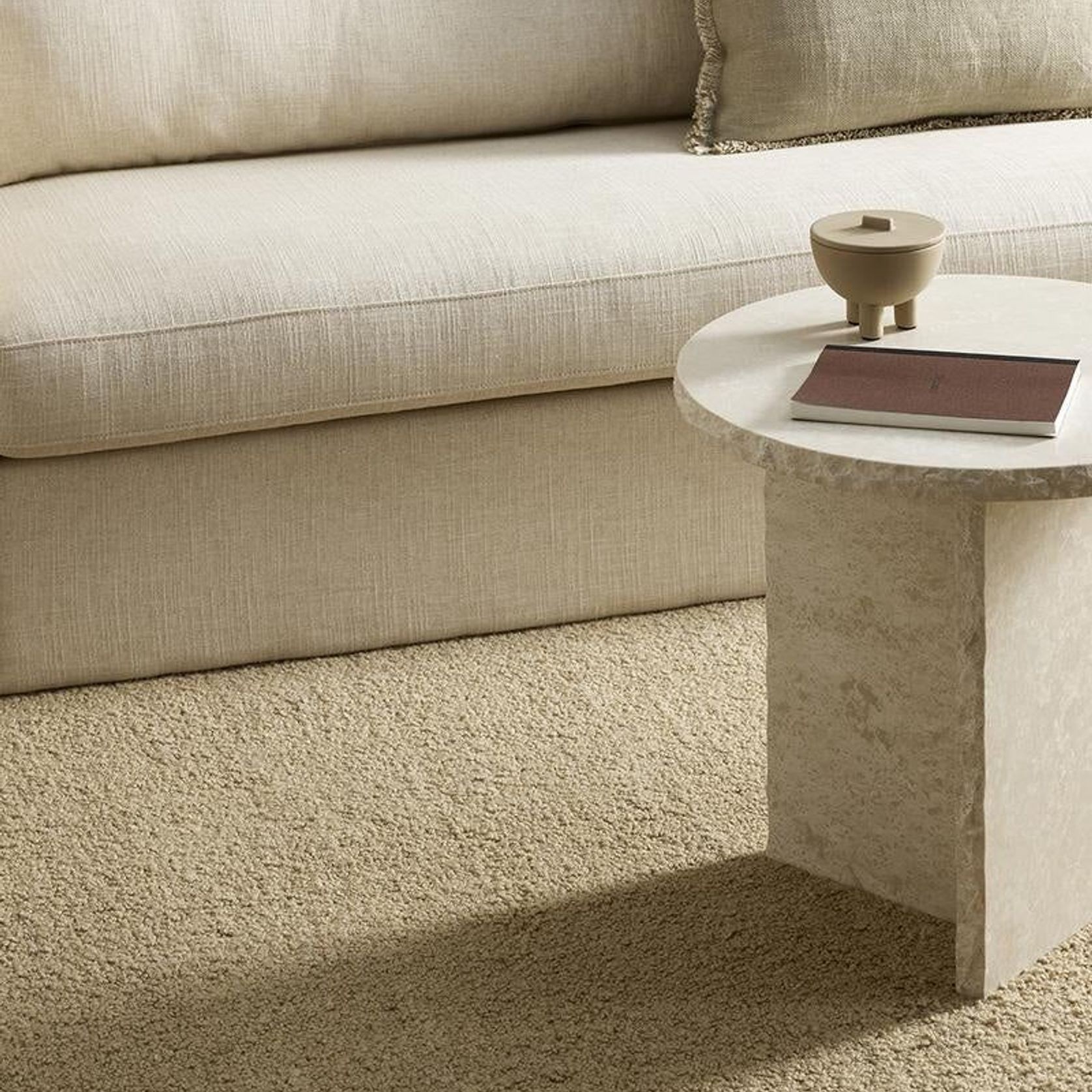 Baya Dorset NZ Wool Floor Rug - Biscuit gallery detail image