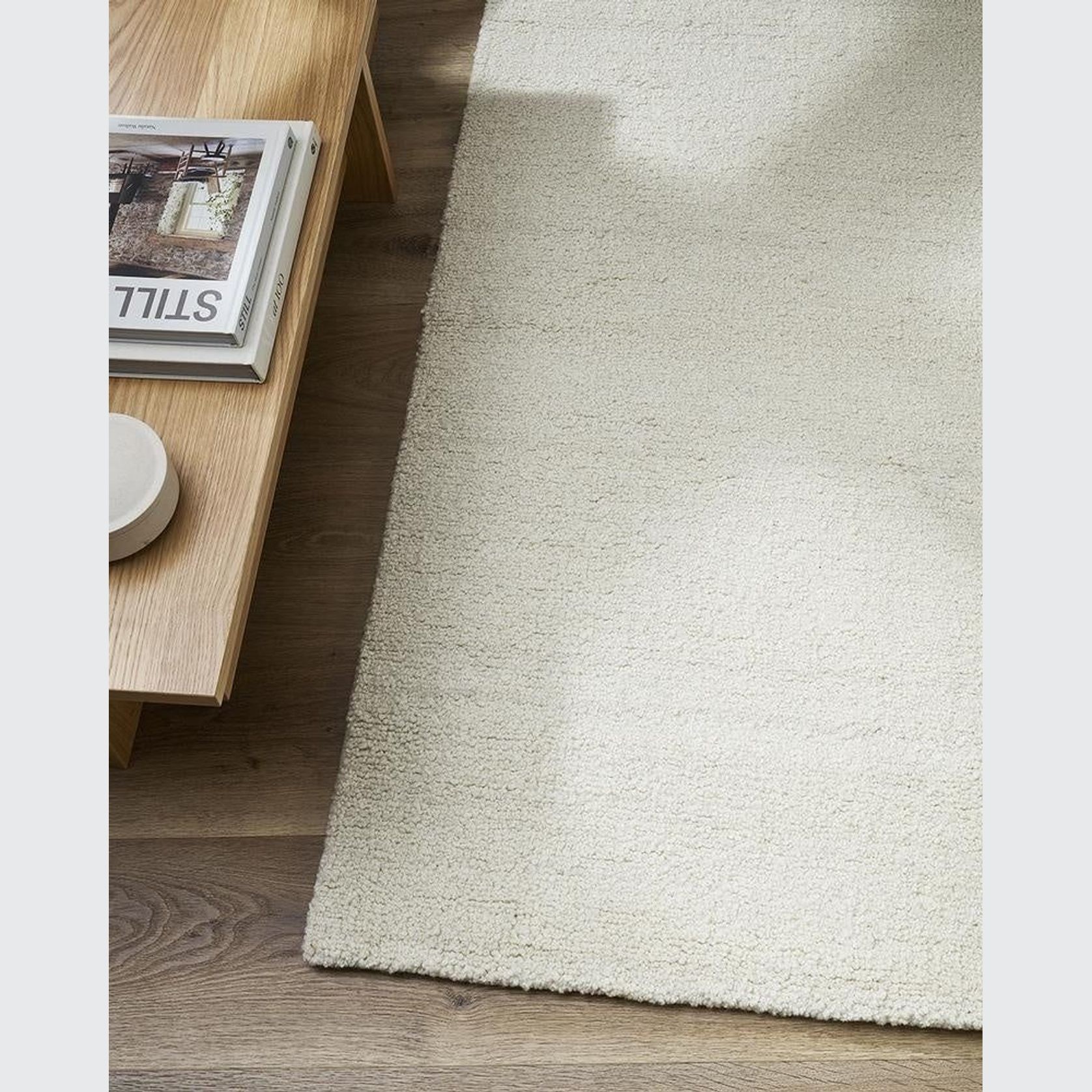 Baya Dorset NZ  Wool Floor Rug - Natural White gallery detail image