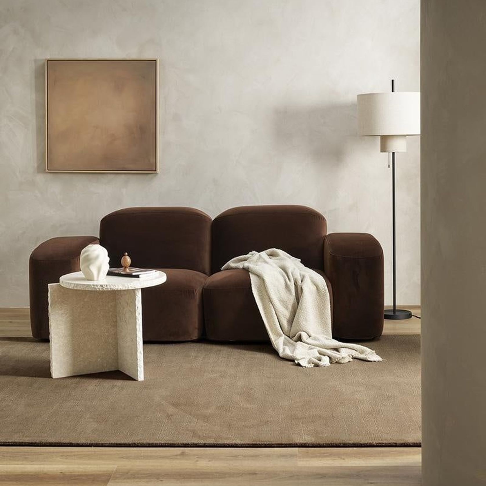 Baya Haywood NZ Wool Floor Rug - Maple gallery detail image