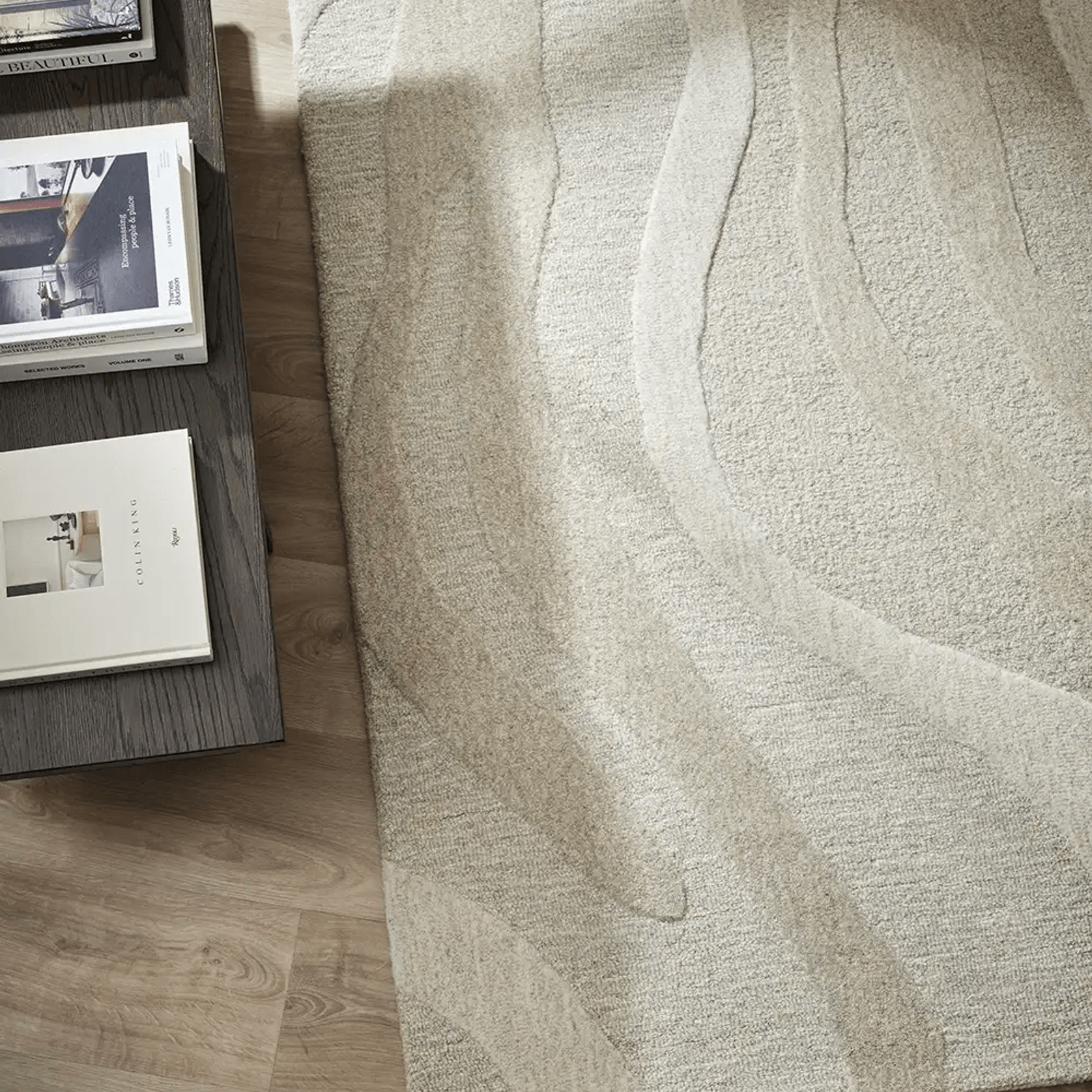 Baya Shoreline 100% Wool Rug - Sand gallery detail image