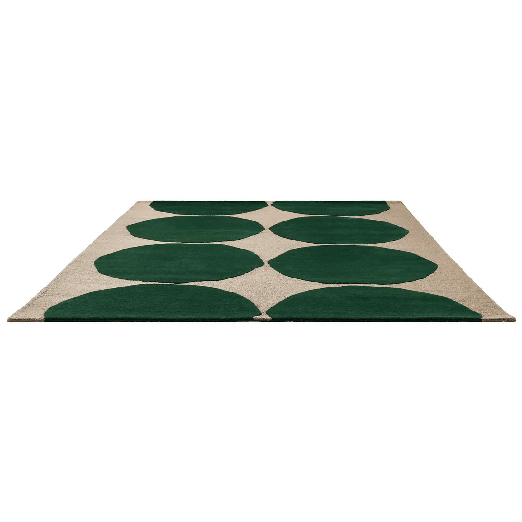Marimekko Isot Kivet - Green | 100% Wool Designer Floor Rug gallery detail image