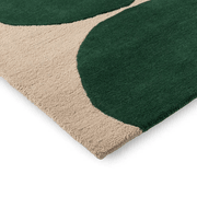 Marimekko Isot Kivet - Green | 100% Wool Designer Floor Rug gallery detail image