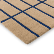 Marimekko Tiiliskivi - Bright Blue | 100% Wool Designer Floor Rug gallery detail image