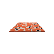 Marimekko Unikko - Orange Red | 100% Wool Designer Floor Rug gallery detail image