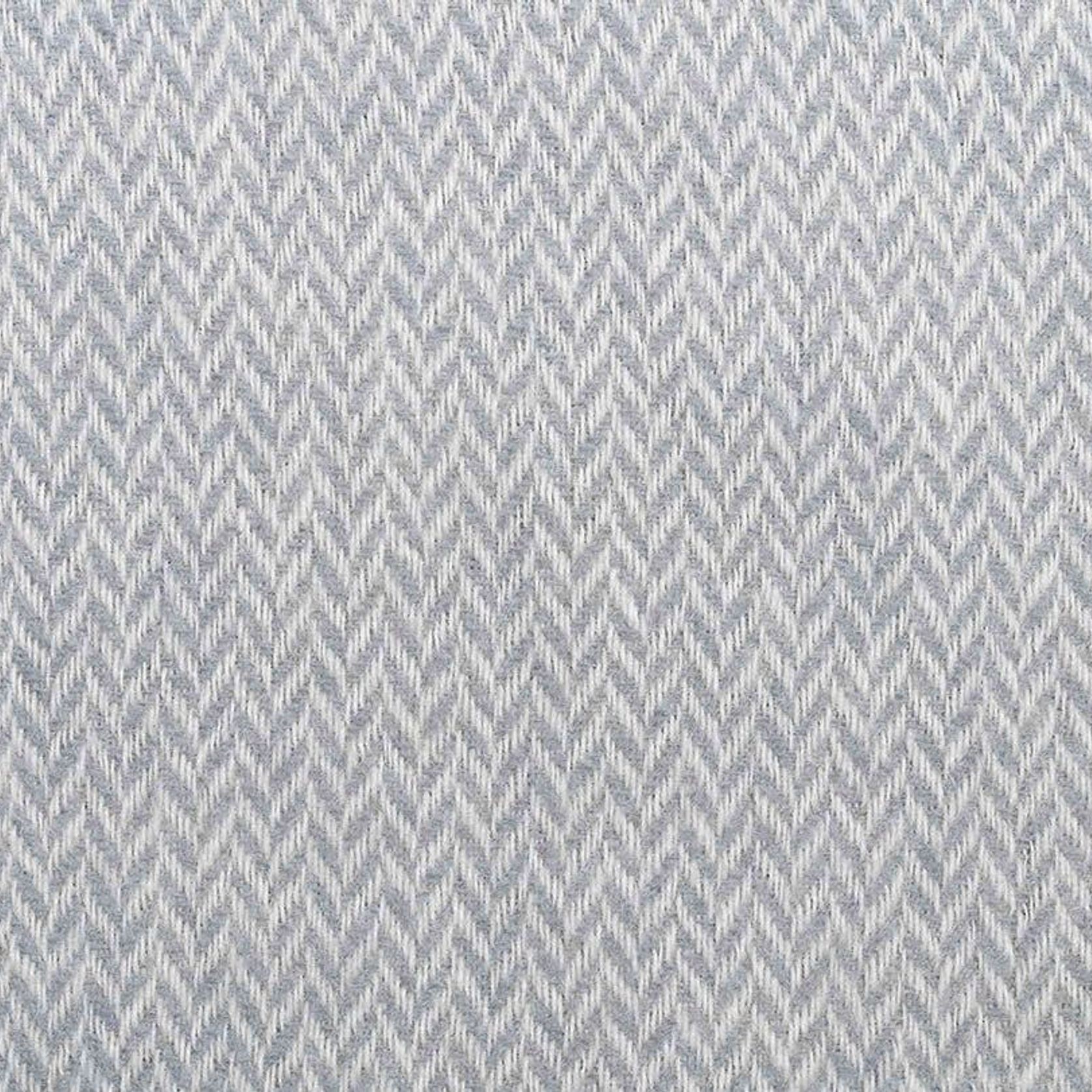 Ruanui Station Lambswool Throw - Gully Grey Chevron gallery detail image