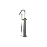 Meir Round Freestanding Bath Spout and Hand Shower Lustre Bronze gallery detail image