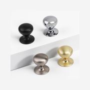 KT&CO Kitchen knobs Devonport Matt black / brushed brass /Brushed nickel /Chrom gallery detail image