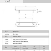 Balmoral Modern Kitchen Cupboard Handles gallery detail image