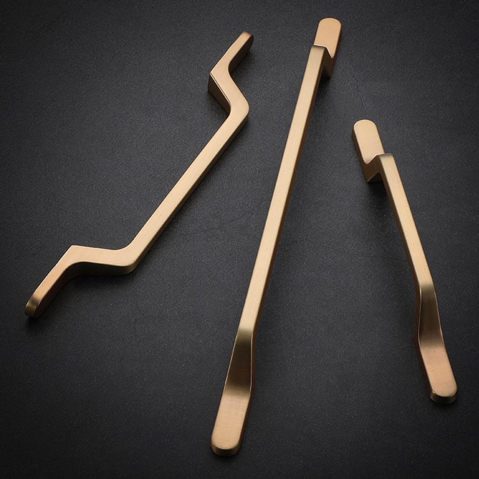 Gold Coast Modern D-Shape Kitchen Handles gallery detail image