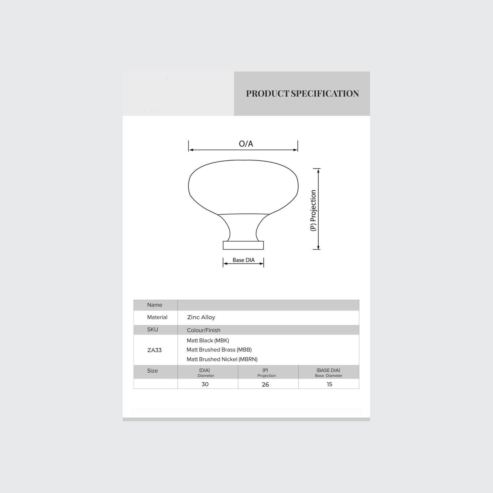 Mushroom Kitchen Drawer Knobs gallery detail image