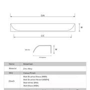 Mosman Kitchen Shell Lip Pull handles gallery detail image