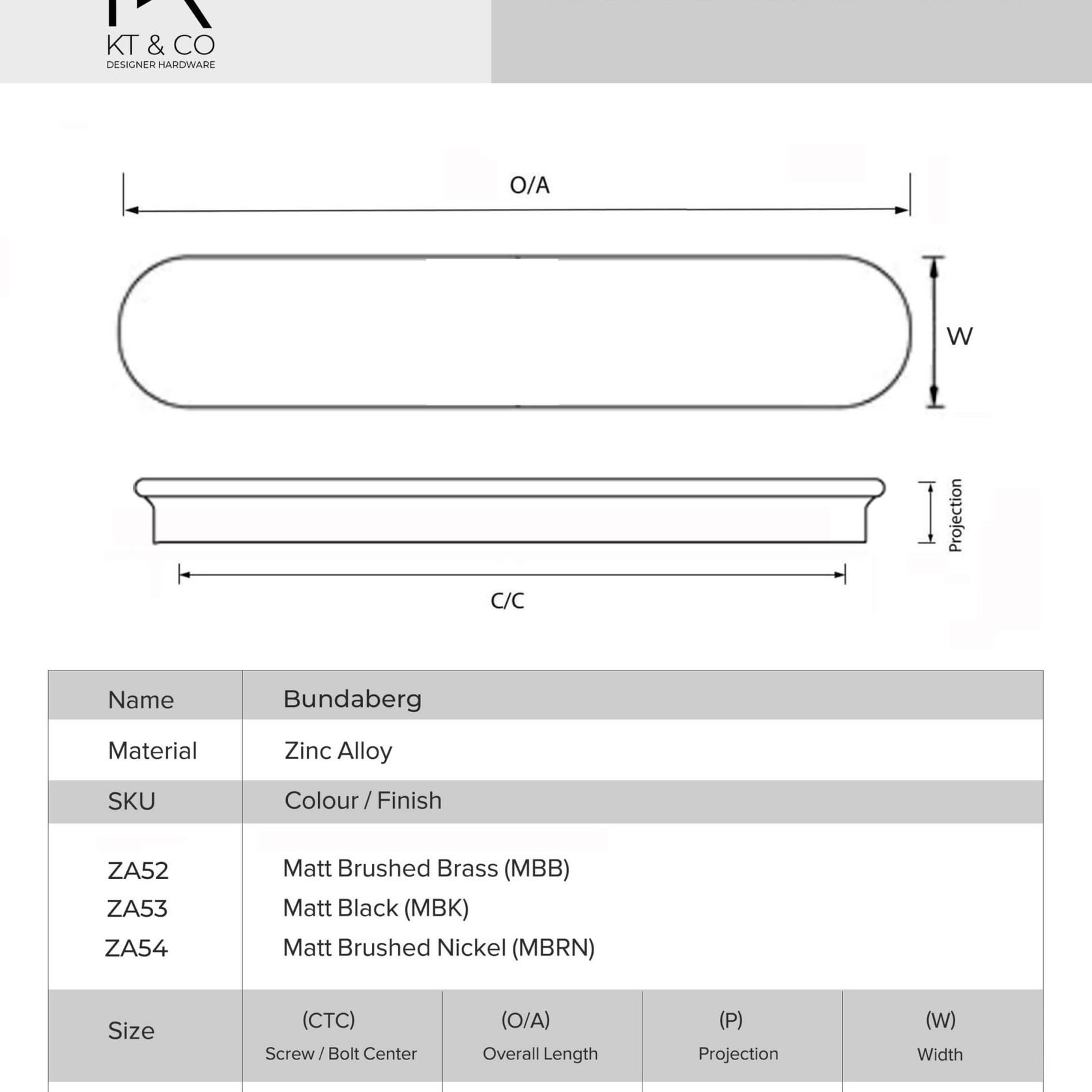 Balmoral Modern Lip Pull Handles gallery detail image
