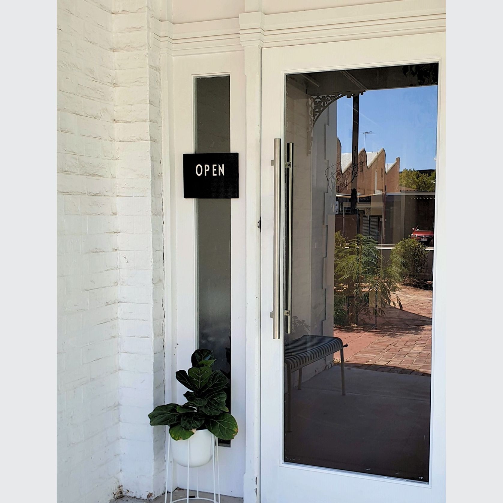 Zanda Round Offset Door Entrance Pull Handle gallery detail image