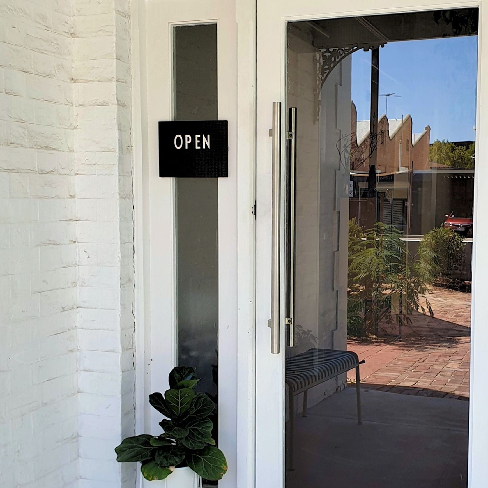 Zanda Round Offset Door Entrance Pull Handle gallery detail image