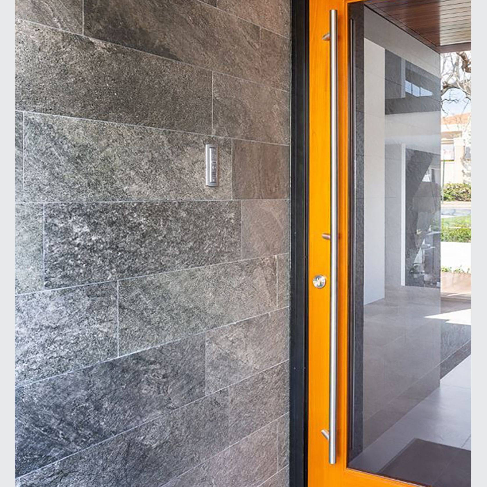 Zanda Omega Offset Round Door Pull Handle gallery detail image