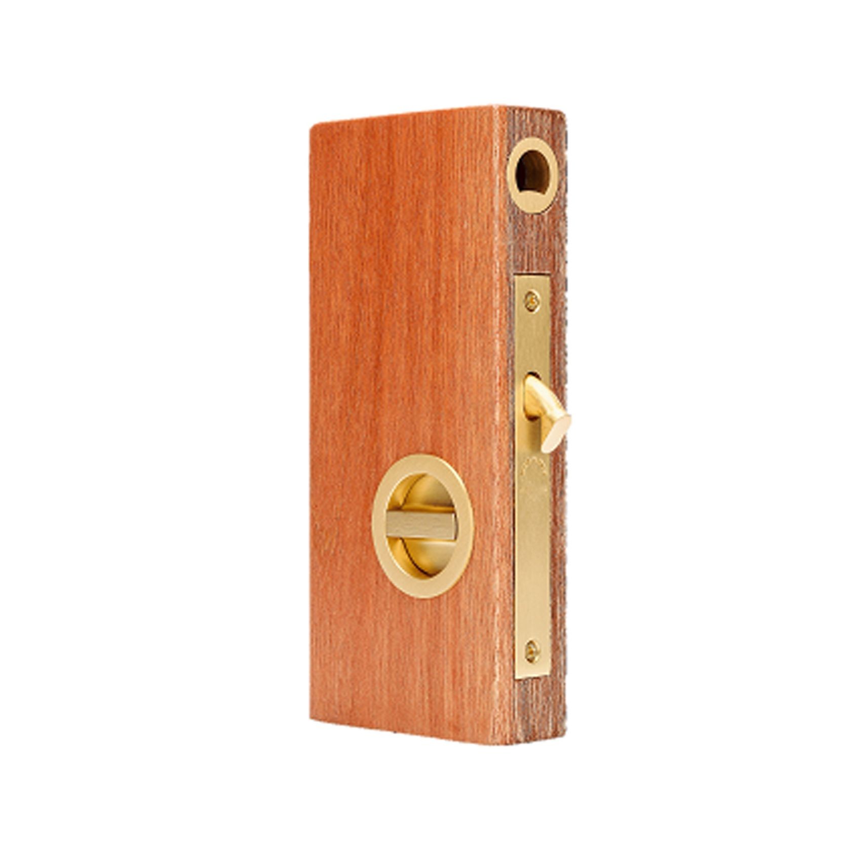 Zanda Visca Flush Pull Kit Privacy Set Satin Brass for Sliding Door 8106SB gallery detail image