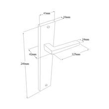 Zanda 8131 Matrix Door Lever Handle on Longplate gallery detail image