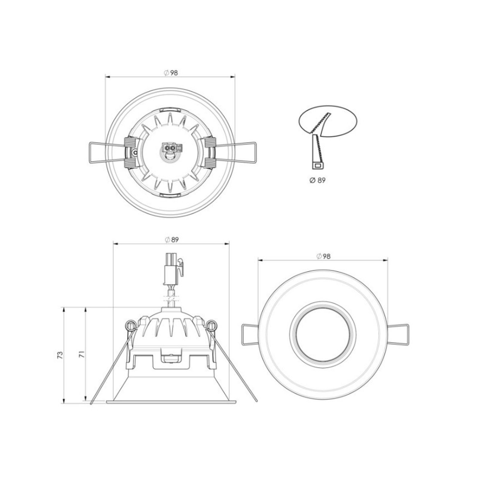 ZELA Deep Tiltz Downlight gallery detail image