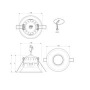 ZELA Deep Tiltz Downlight gallery detail image