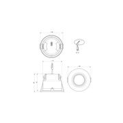 ZELA Fire Rated Tiltz Downlight gallery detail image