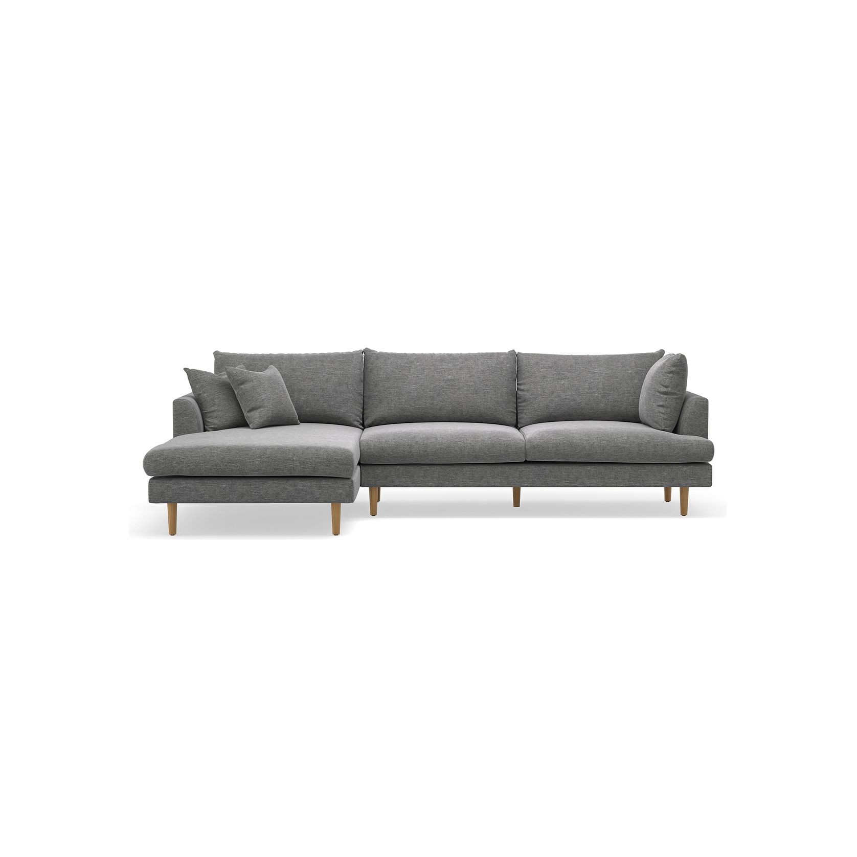 Byron Modular Sofa with Chaise | Anthracite Charcoal gallery detail image