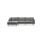 Byron Modular Sofa with Chaise | Anthracite Charcoal gallery detail image