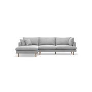 Byron Modular Sofa with Chaise | Dove Grey gallery detail image