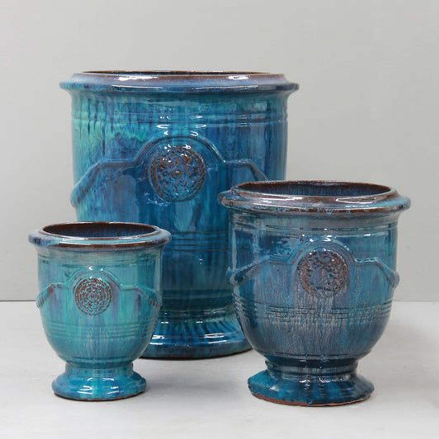 Silk Road Fireworks Green French Style Urn gallery detail image