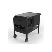 ZiiPa Fredda Deluxe Garden Trolley with Side Tables - Charcoal gallery detail image