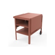 ZiiPa Fredda Deluxe Garden Trolley with Side Tables - Terracotta gallery detail image