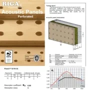 Perforated Birch Acoustic Panels 600x600x12mm gallery detail image
