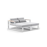 Balmoral Daybed Outdoor Lounge w/ Round Side Table gallery detail image