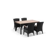 Sahara 6 Seater Table w/ Kai Outdoor Wicker Chairs gallery detail image