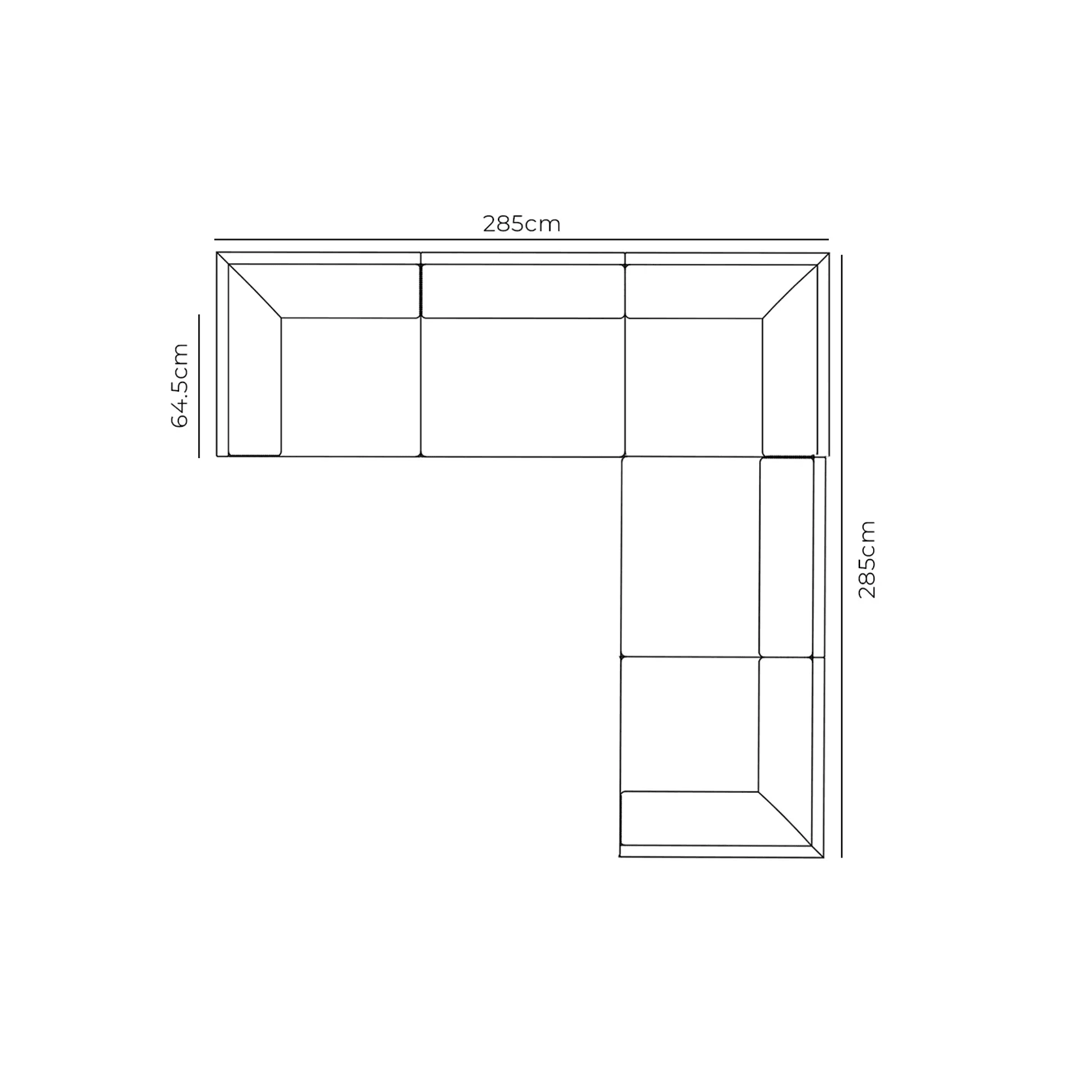 Addy Corner Sofa - Copenhagen Espresso gallery detail image
